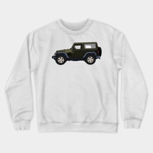 Jeep Wrangler Rubicon 2-door Green Crewneck Sweatshirt